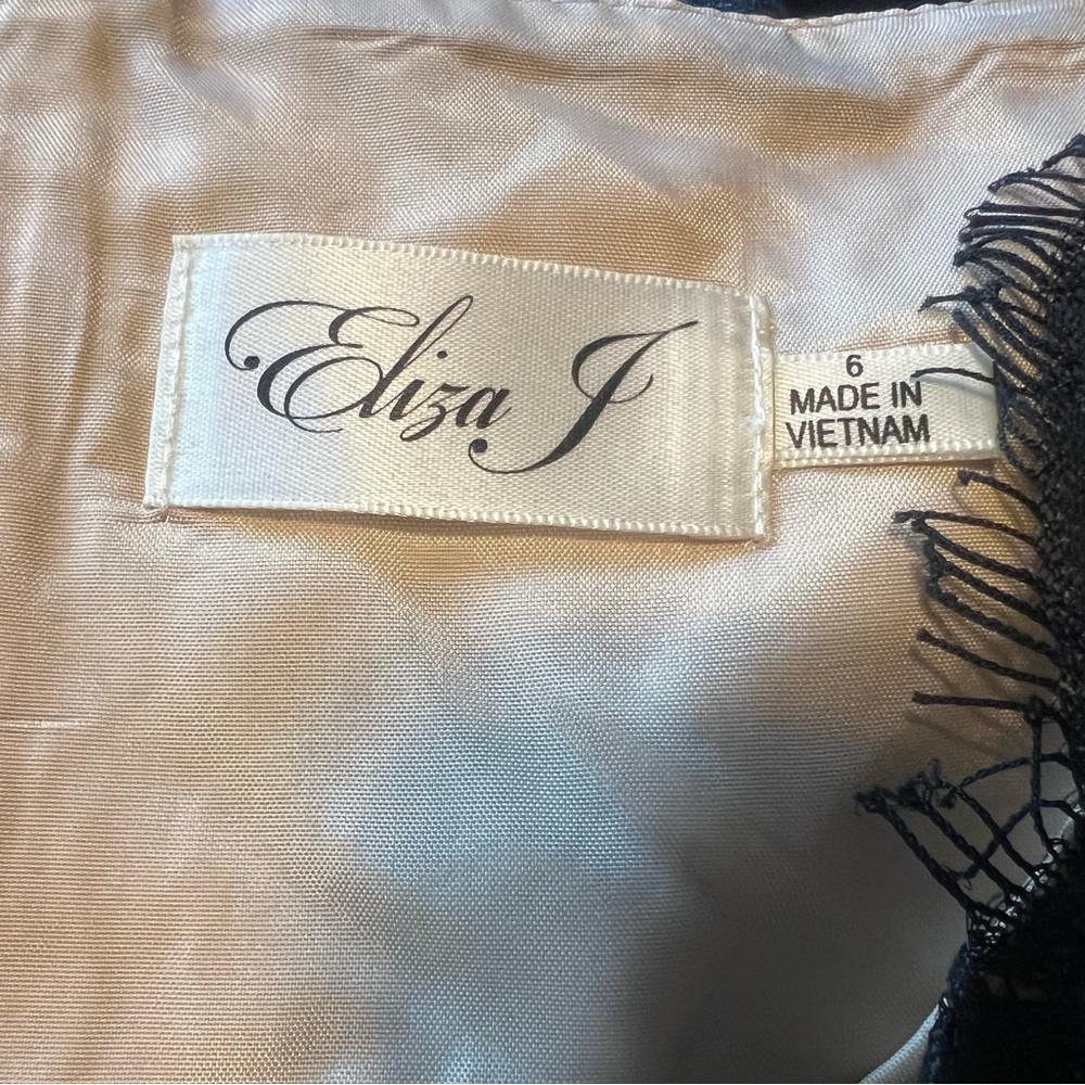 Eliza J dress from Nordstrom worn once! Black and partial lace. Sz6